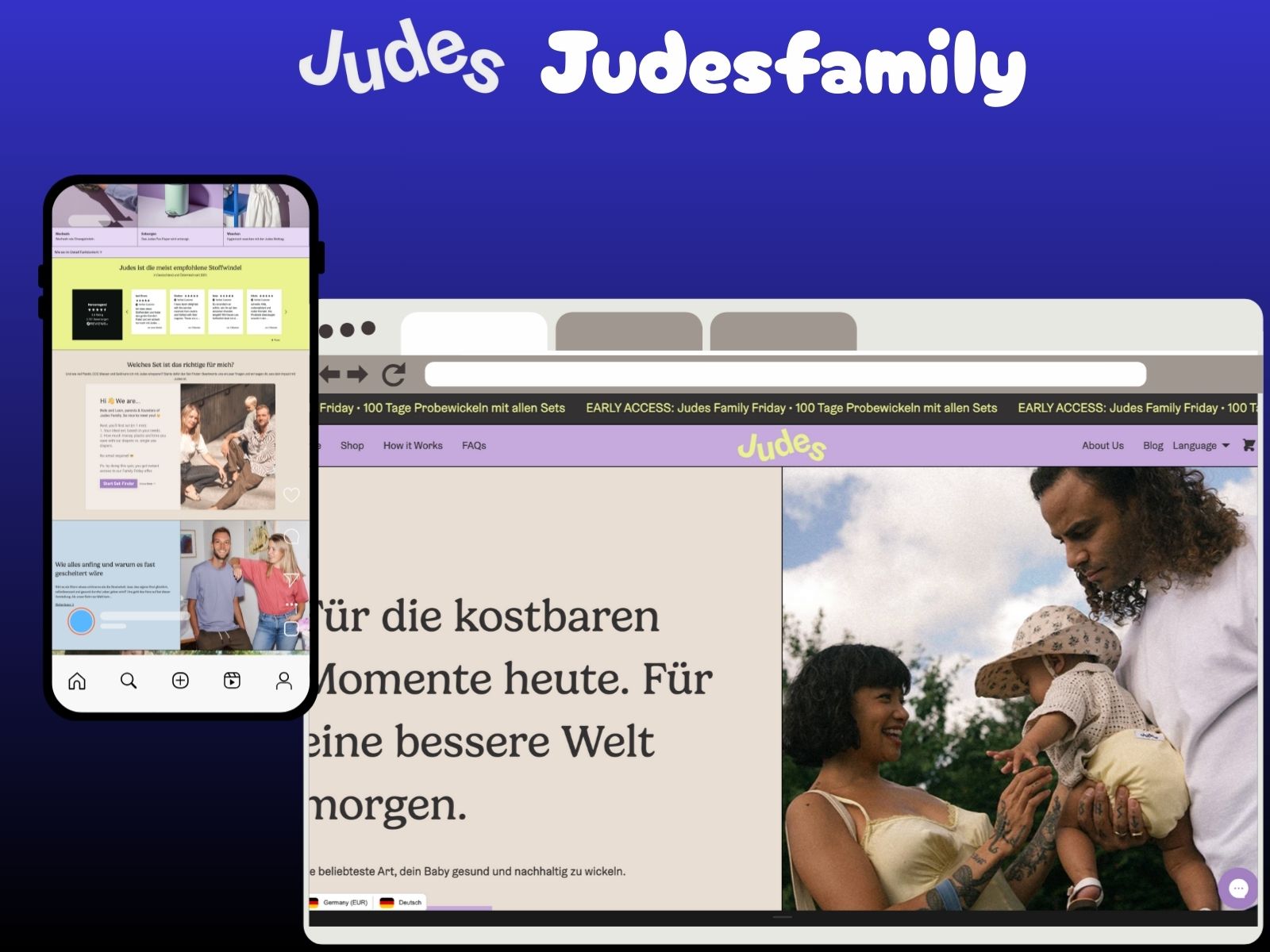 JudesFamily website preview